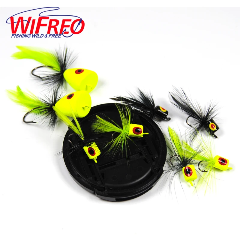 Wifreo 10pcs Popper Fly Chartreuse Color Floating Poppers Fly Fishing Lure for Bass Trout
Wifreo 10pcs Popper Fly Chartreuse Color Floating Poppers Fly Fishing Lure for Bass Trout
