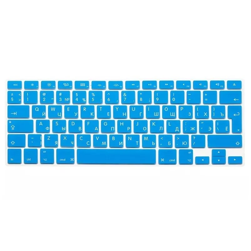 Чехол с русской клавиатурой для Macbook Air Pro Retina 13 15, силиконовая для компьютерной клавиатуры, защитная Пленка Для iMac
Чехол с русской клавиатурой для Macbook Air Pro Retina 13 15, силиконовая для компьютерной клавиатуры, защитная Пленка Для iMac