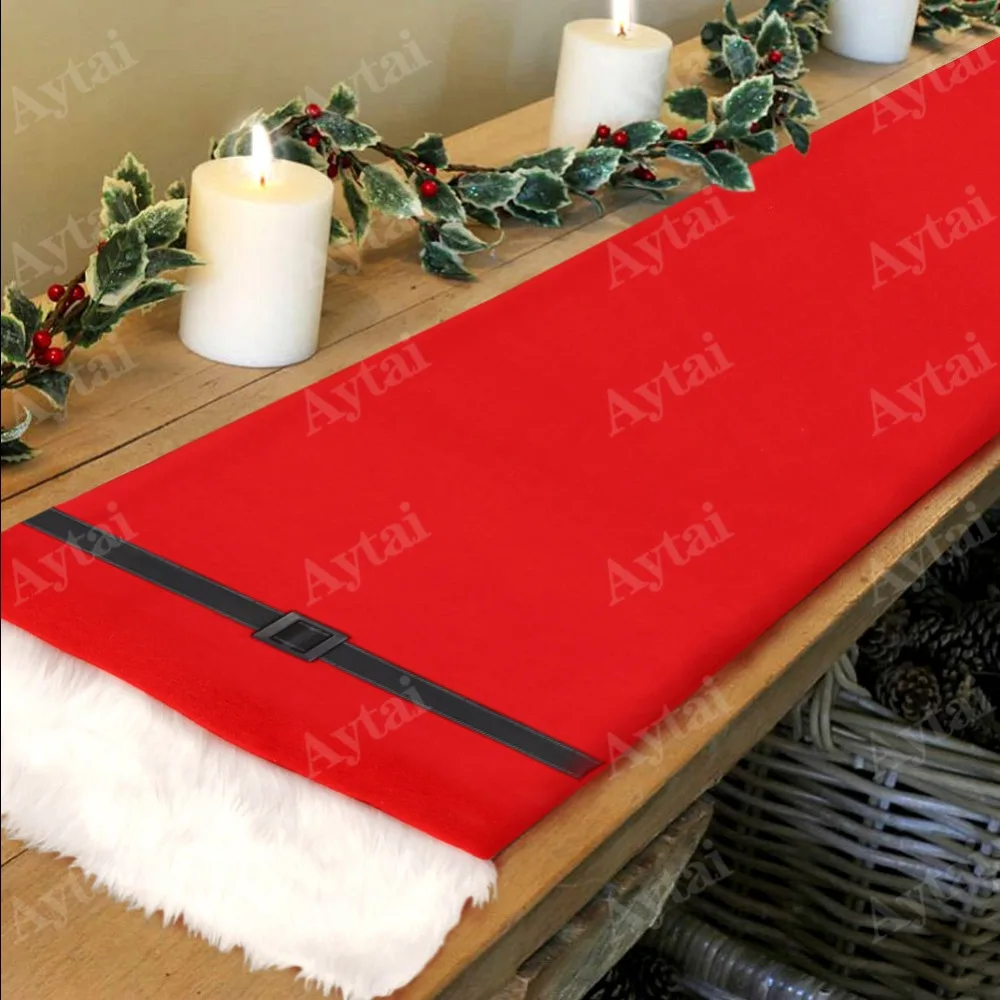 OurWarm Santa Belt Table Runner Red Christmas Dinner Table Decoration 36*183cm Home Party Supplies Thick Faux Fur Trim New Year
OurWarm Santa Belt Table Runner Red Christmas Dinner Table Decoration 36*183cm Home Party Supplies Thick Faux Fur Trim New Year