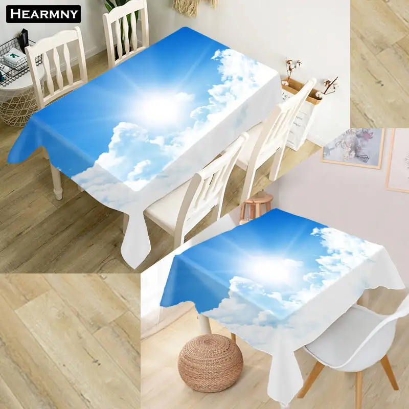 Customize 3D Tablecloth Blue Sky Oxford Cloth Dust-proof Rectangular Table Cover For Party Home Decor 100X140cm175x175cm
Customize 3D Tablecloth Blue Sky Oxford Cloth Dust-proof Rectangular Table Cover For Party Home Decor 100X140cm175x175cm