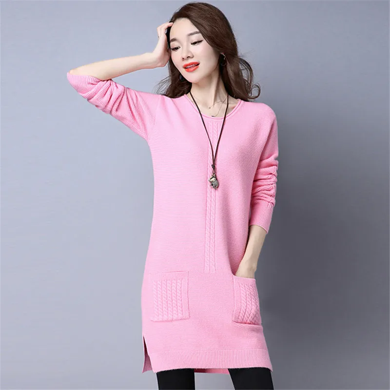 Autumn women sweater 2018 new medium long large size female sweater loose round neck long sleeve pullover ladies sweater cw427
Autumn women sweater 2018 new medium long large size female sweater loose round neck long sleeve pullover ladies sweater cw427