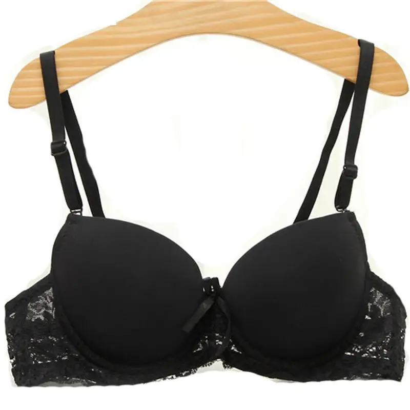 Black color push up bra for small chest sexy lace bra underwire support chest push up bra small cup lovely women bra brassiere
Black color push up bra for small chest sexy lace bra underwire support chest push up bra small cup lovely women bra brassiere