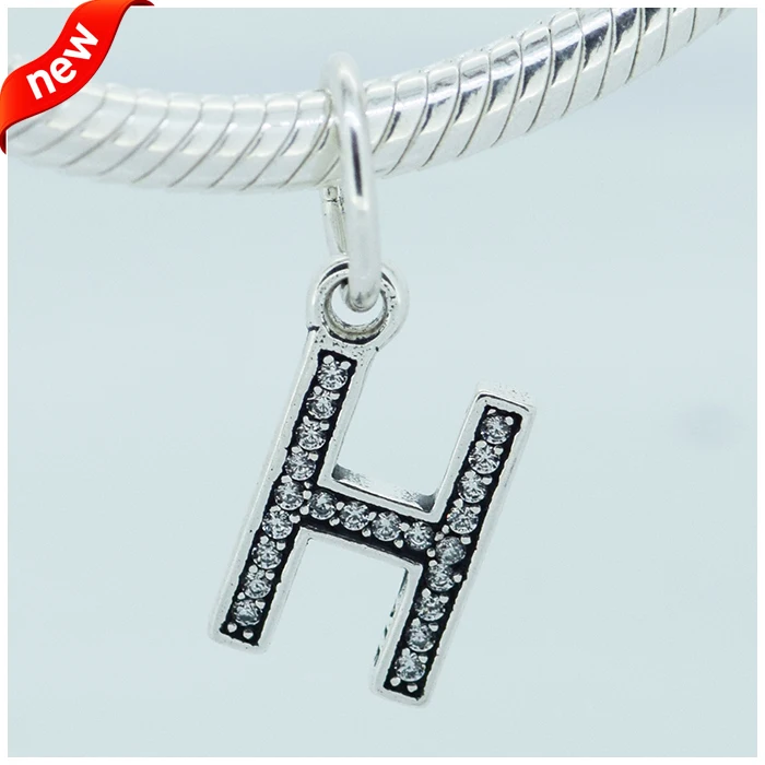 Fits Pandora Charms Bracelet DIY Beads Letter H Dangle with Clear Cubic Zirconia Authentic 925 Sterling Silver Jewelry Wholesale
Fits Pandora Charms Bracelet DIY Beads Letter H Dangle with Clear Cubic Zirconia Authentic 925 Sterling Silver Jewelry Wholesale