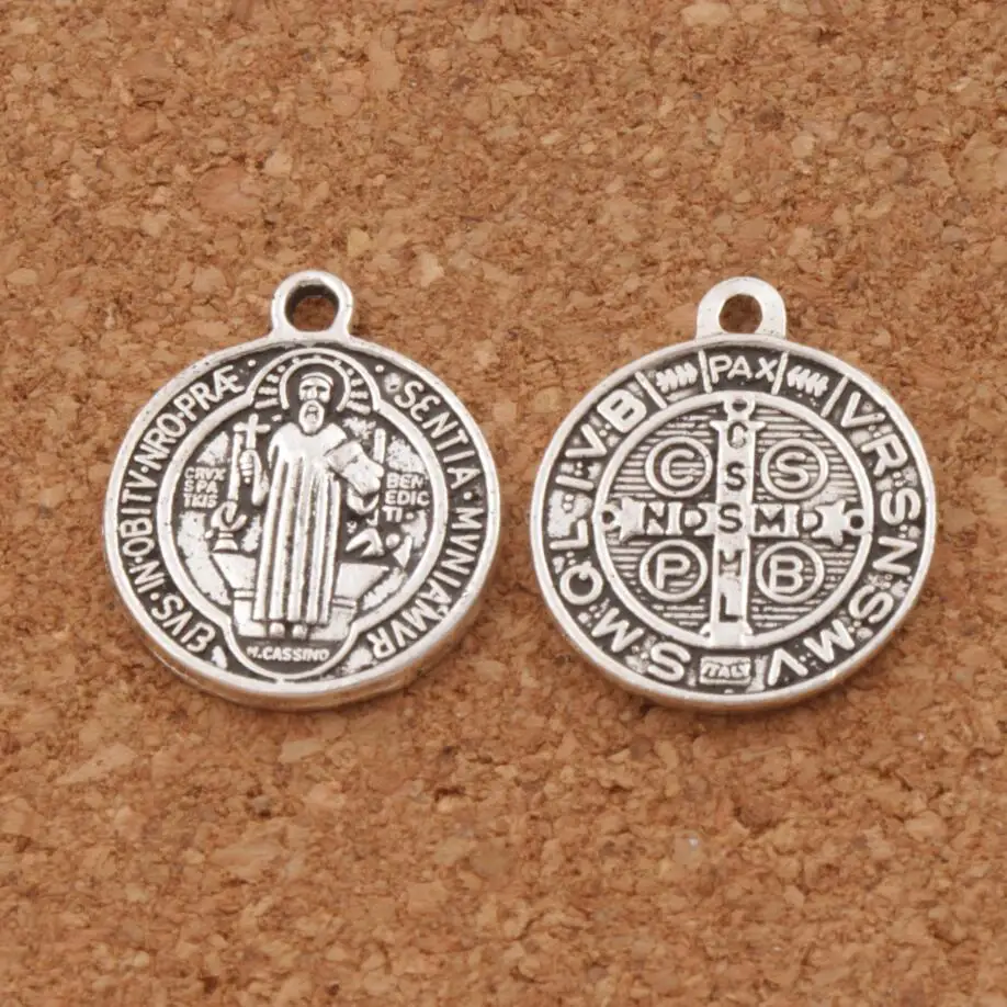 Saint St Benedict Nursia Patron Medal Cross Charms Pendants L1649 12pcs 20x17mm Zinc Alloy
Saint St Benedict Nursia Patron Medal Cross Charms Pendants L1649 12pcs 20x17mm Zinc Alloy