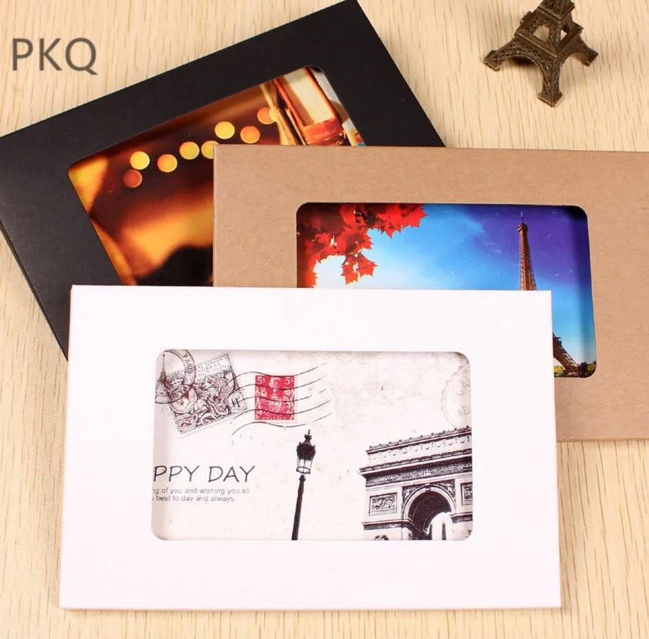 50pcs Kraft Paper Photo Display Box White/Black Kraft Postcard Box Case with window Paper Card Sets for Wedding Party Favors Box
50pcs Kraft Paper Photo Display Box White/Black Kraft Postcard Box Case with window Paper Card Sets for Wedding Party Favors Box