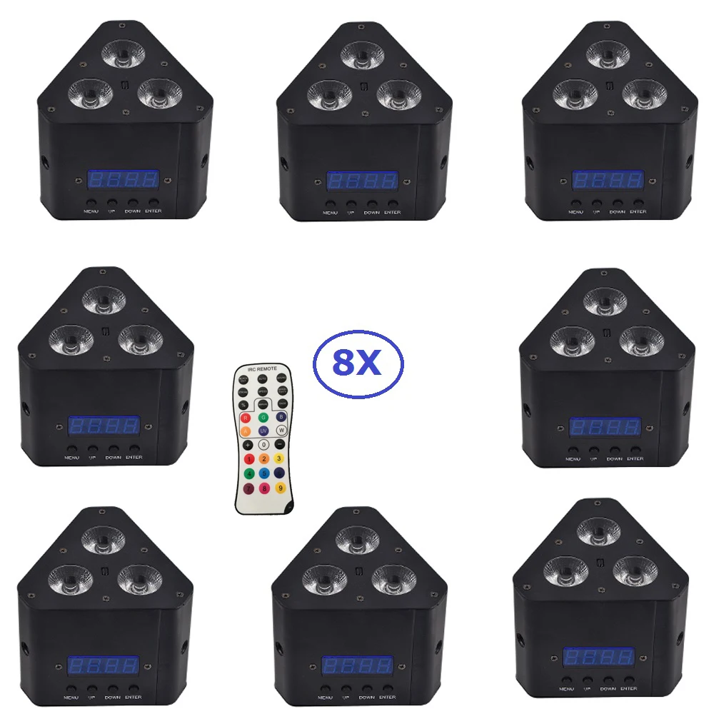 New Design 8XLot 3X4W RGBW 4 Colors Mini LED Corner Light With Remote Control Black Case Triangle Shape Stage Dj Shows Equipment
New Design 8XLot 3X4W RGBW 4 Colors Mini LED Corner Light With Remote Control Black Case Triangle Shape Stage Dj Shows Equipment