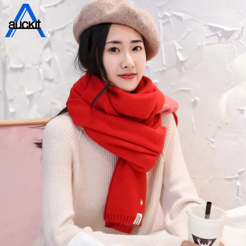 2018 новый теплый шарф на пуговицах с пряжкой женский зимний кашемировый модный