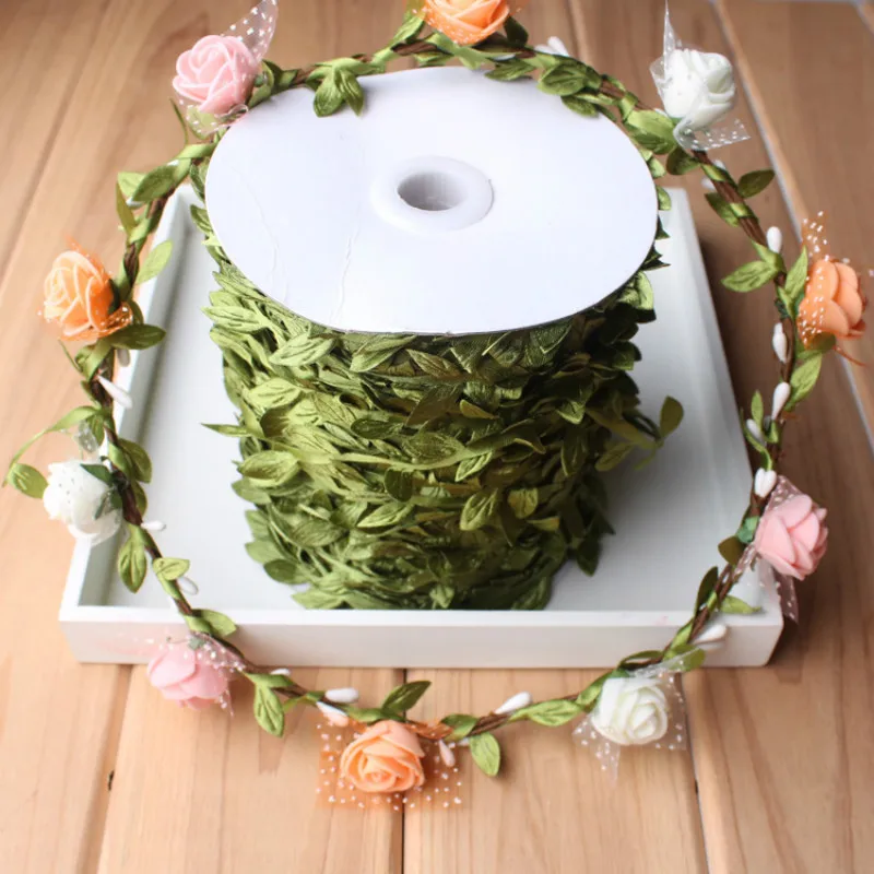 Simulation of green leaf wicker cloth Willow silk green leaf rattan DIY woven garland material
Simulation of green leaf wicker cloth Willow silk green leaf rattan DIY woven garland material