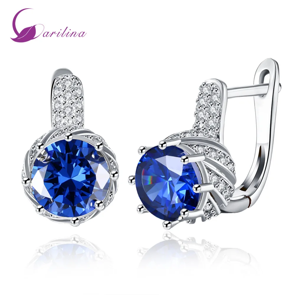 Stud Earrings Fashion 2021 New Brand Designer Blue Crystal Silver Color Earrings Cute Jewelry Gift Party Wedding Earrings E2069
Stud Earrings Fashion 2021 New Brand Designer Blue Crystal Silver Color Earrings Cute Jewelry Gift Party Wedding Earrings E2069