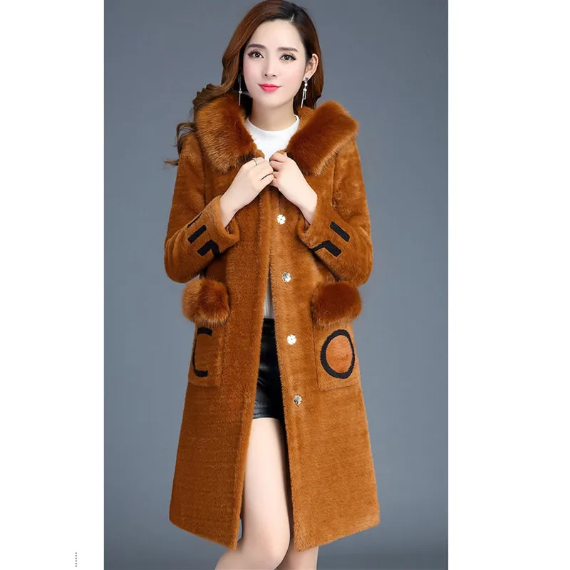 UHYTGF High quality Velvet Thicken long Jacket Hooded Winter Windbreaker Outerwear Imitation Mink Cashmere Warm Coat M-3XL 982
UHYTGF High quality Velvet Thicken long Jacket Hooded Winter Windbreaker Outerwear Imitation Mink Cashmere Warm Coat M-3XL 982