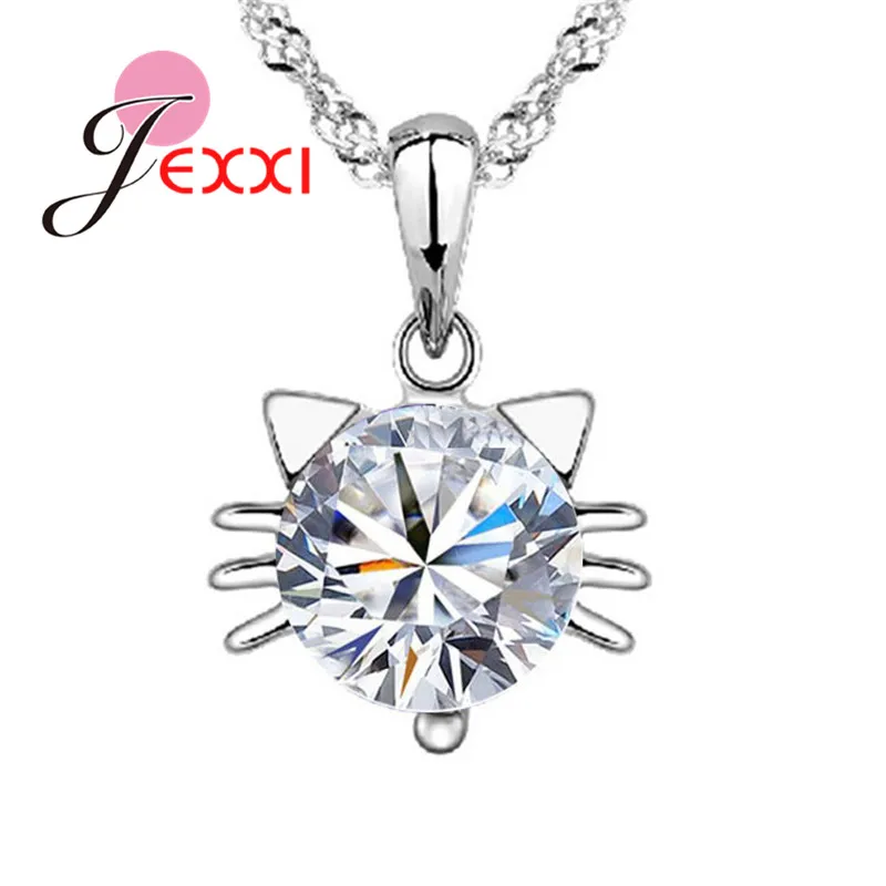 Wholesale Necklaces 925 Sterling Silver Purple Cubic Zirconia Cat Face Pendant Necklace For Lady Jewellery Party
Wholesale Necklaces 925 Sterling Silver Purple Cubic Zirconia Cat Face Pendant Necklace For Lady Jewellery Party