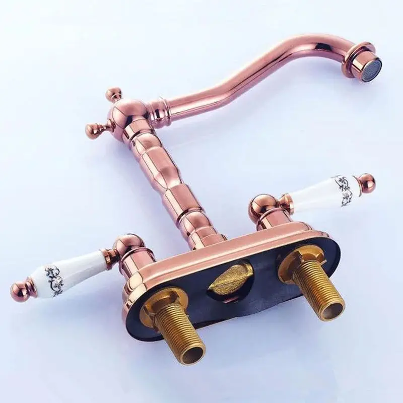 Bathroom Basin Faucet Brass Sink Mixer Tap Hot & Cold Ceramic/Crystal Dual Handle 2 Holes Rotating Lavatory Sink Water Crane Tap
Bathroom Basin Faucet Brass Sink Mixer Tap Hot & Cold Ceramic/Crystal Dual Handle 2 Holes Rotating Lavatory Sink Water Crane Tap