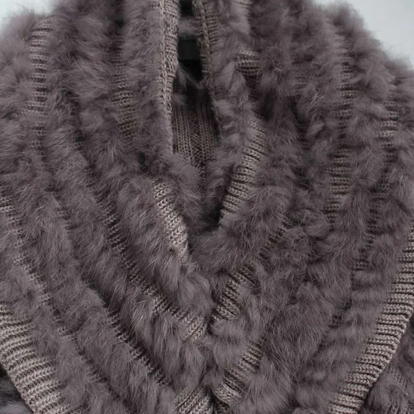 2018 Winter Women Vest Rabbit Fur coat Thick Lady Outerwear Short Female Fashion Slim Coat | Женская одежда