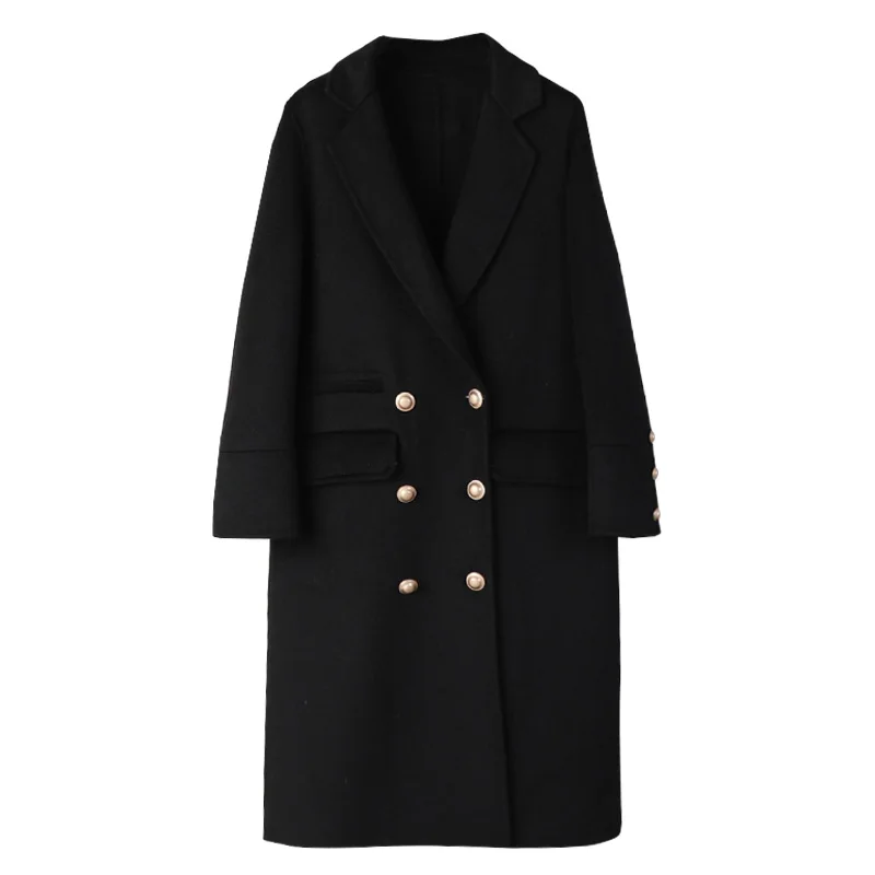 100% Wool Spring 2019 New Double-sided Cashmere Overcoat Female Mid-long Albaca Fashion Wool Overcoat Black Jacket Big Size
100% Wool Spring 2019 New Double-sided Cashmere Overcoat Female Mid-long Albaca Fashion Wool Overcoat Black Jacket Big Size
