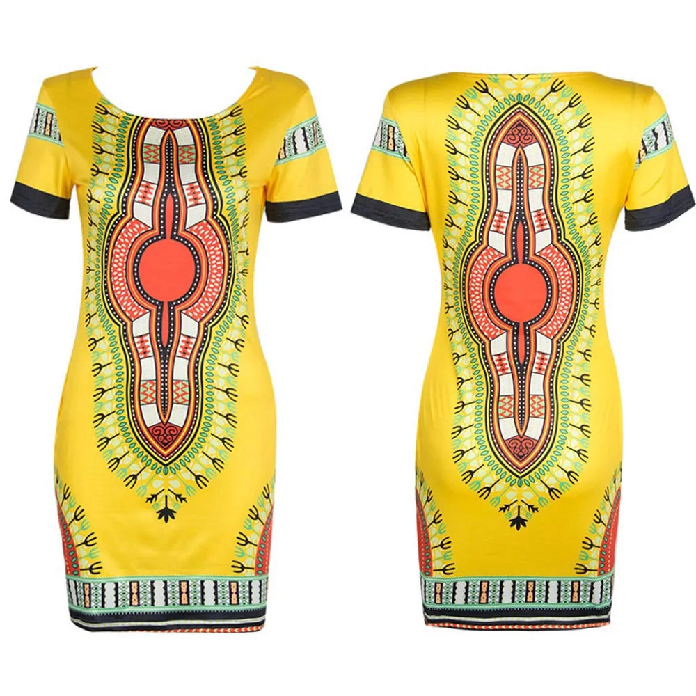 Африканское Платье женское Бохо Цветочные Дашики без рукавов Макси вечернее