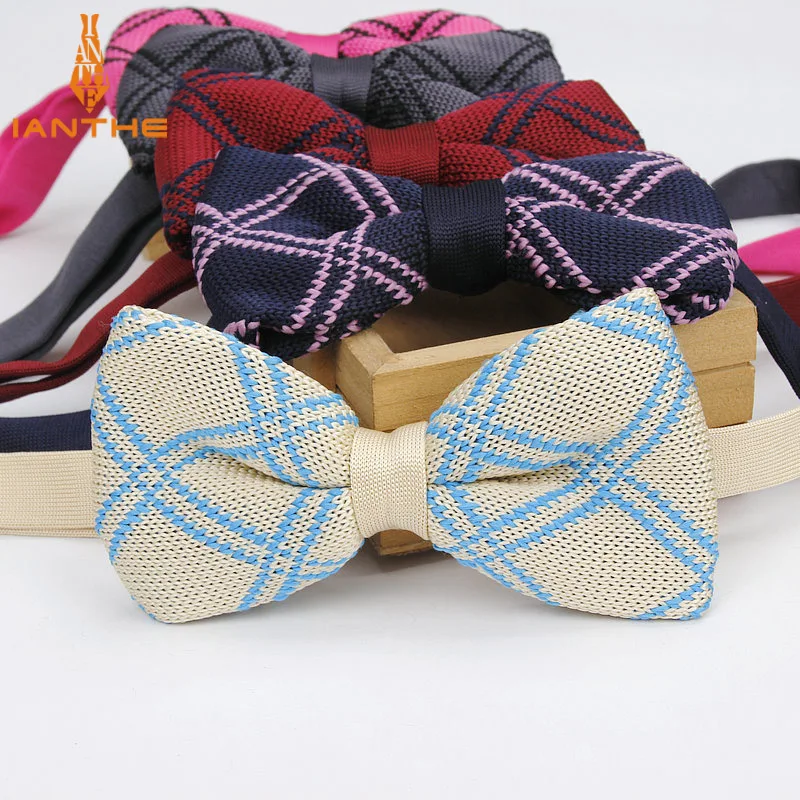 New Style Mens Women Knit Bowtie Adjustable Butterfly For Men Neckwear Bowtie Designer Knitting Knitted Plaid Check Bow Tie
New Style Mens Women Knit Bowtie Adjustable Butterfly For Men Neckwear Bowtie Designer Knitting Knitted Plaid Check Bow Tie