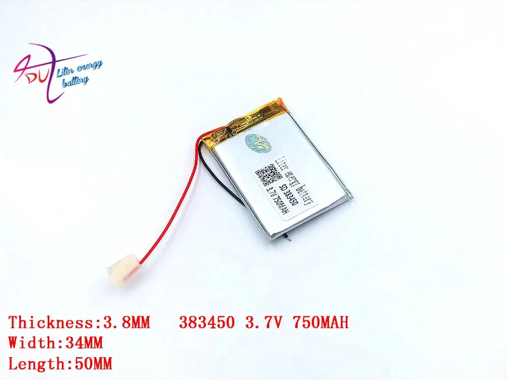 Литровый аккумулятор 383450 3,7 В 750 мАч 403450 плиб полимерный литий-ионный/литий-ионный аккумулятор для GPS mp3 mp4 mp5 dvd
Литровый аккумулятор 383450 3,7 В 750 мАч 403450 плиб полимерный литий-ионный/литий-ионный аккумулятор для GPS mp3 mp4 mp5 dvd