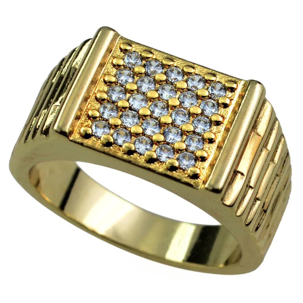 New 18Ct gold Vacuum plating CZ Engagement Wedding Ring for Mens R194 SZ8-15
New 18Ct gold Vacuum plating CZ Engagement Wedding Ring for Mens R194 SZ8-15
