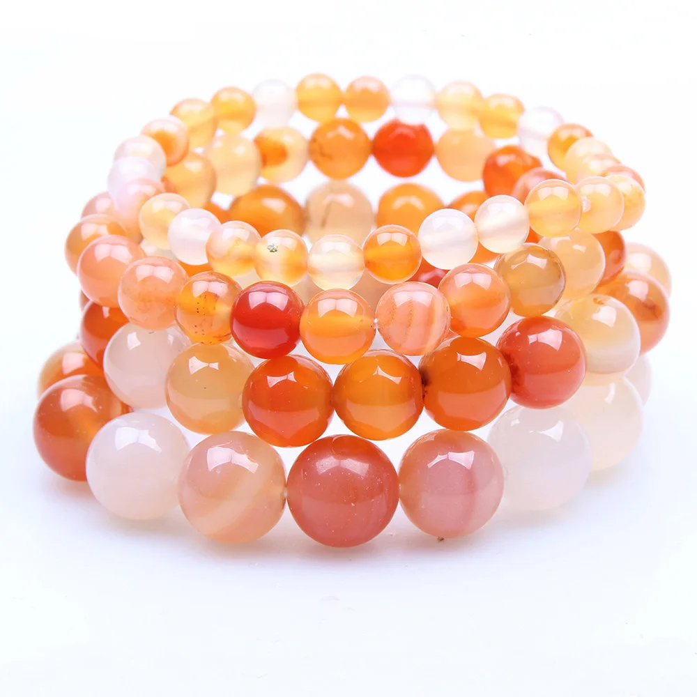 Retro Orange Fire Agates Round Beads Bracelet Natural Stone Beads Stretch Chain Bracelet Female Friends Gift 8mm 10mm 12mm 14mm 
Retro Orange Fire Agates Round Beads Bracelet Natural Stone Beads Stretch Chain Bracelet Female Friends Gift 8mm 10mm 12mm 14mm