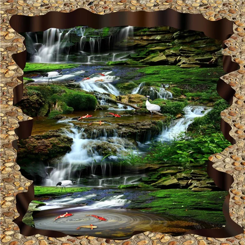 Free Shipping Falls Creek Crane Carp huge 3D flooring painting wallpaper bedroom hallway floor mural
Free Shipping Falls Creek Crane Carp huge 3D flooring painting wallpaper bedroom hallway floor mural