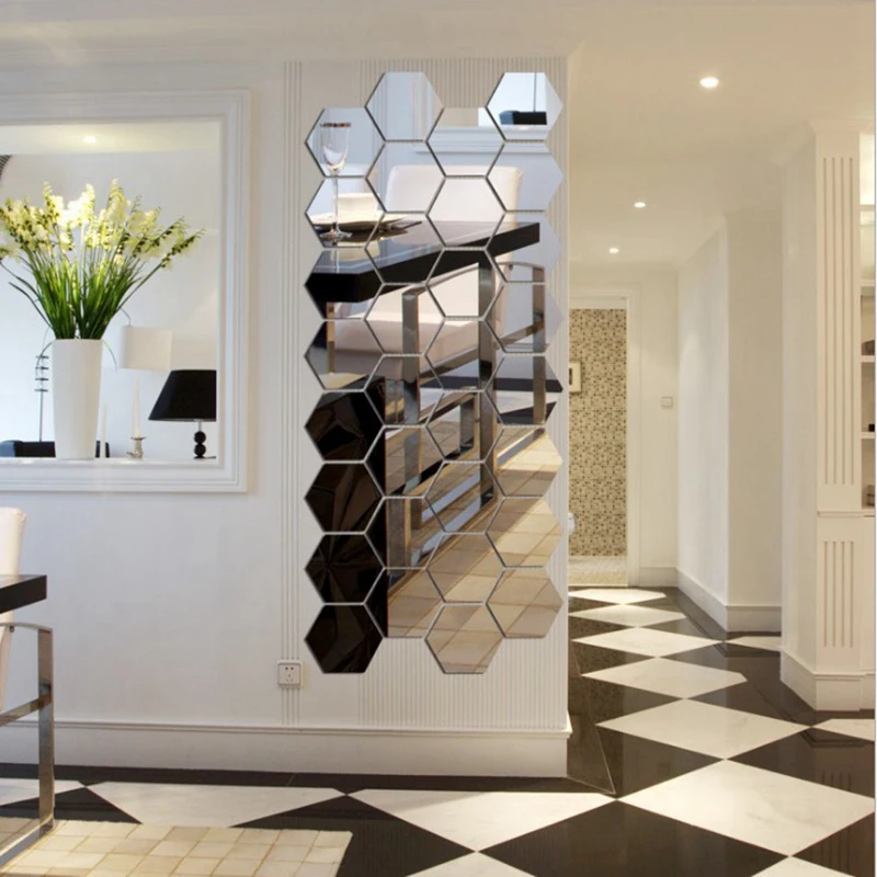 7 Pcs/Set Hexagon Mirror Wall Stickers 3D Acrylic Mirrored Decorative Sticker Waterproof Home Decor Autocollant Mural
7 Pcs/Set Hexagon Mirror Wall Stickers 3D Acrylic Mirrored Decorative Sticker Waterproof Home Decor Autocollant Mural