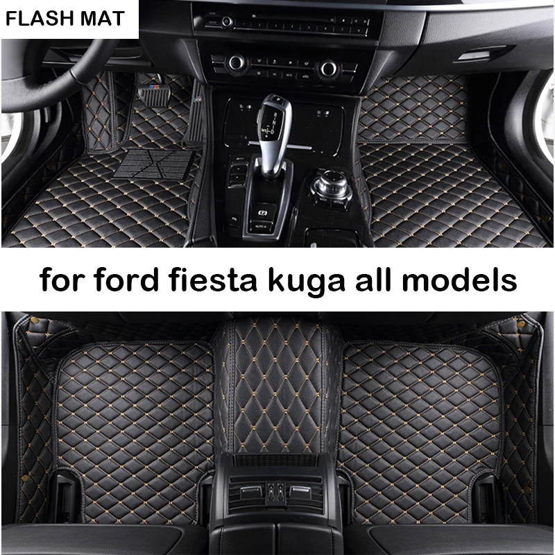 Автомобильные коврики для ford fiesta 2006-2018 focus mk2 explorer kuga fusion ranger ecosport автомобильные