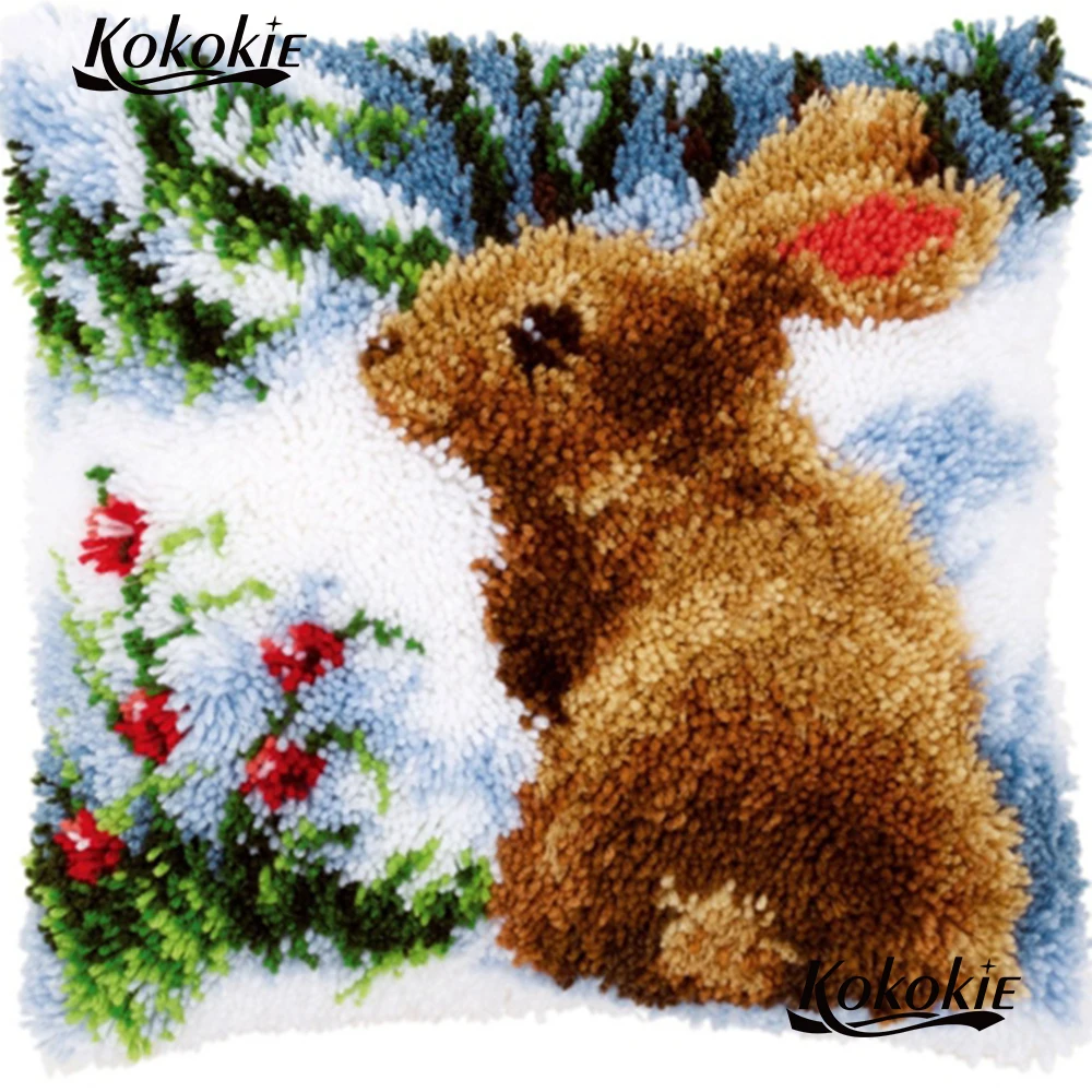 Latch hook cartoon Pillows Case Making cross stitch kits latch hook rug kits rabbit cushion Crochet Hook Embroidery yarn
Latch hook cartoon Pillows Case Making cross stitch kits latch hook rug kits rabbit cushion Crochet Hook Embroidery yarn