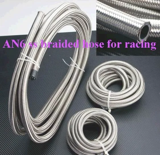 20Meters --AN6 Double braided Stainless steel fuel hose line AN6(ID:8MM,OD:13MM)
20Meters --AN6 Double braided Stainless steel fuel hose line AN6(ID:8MM,OD:13MM)