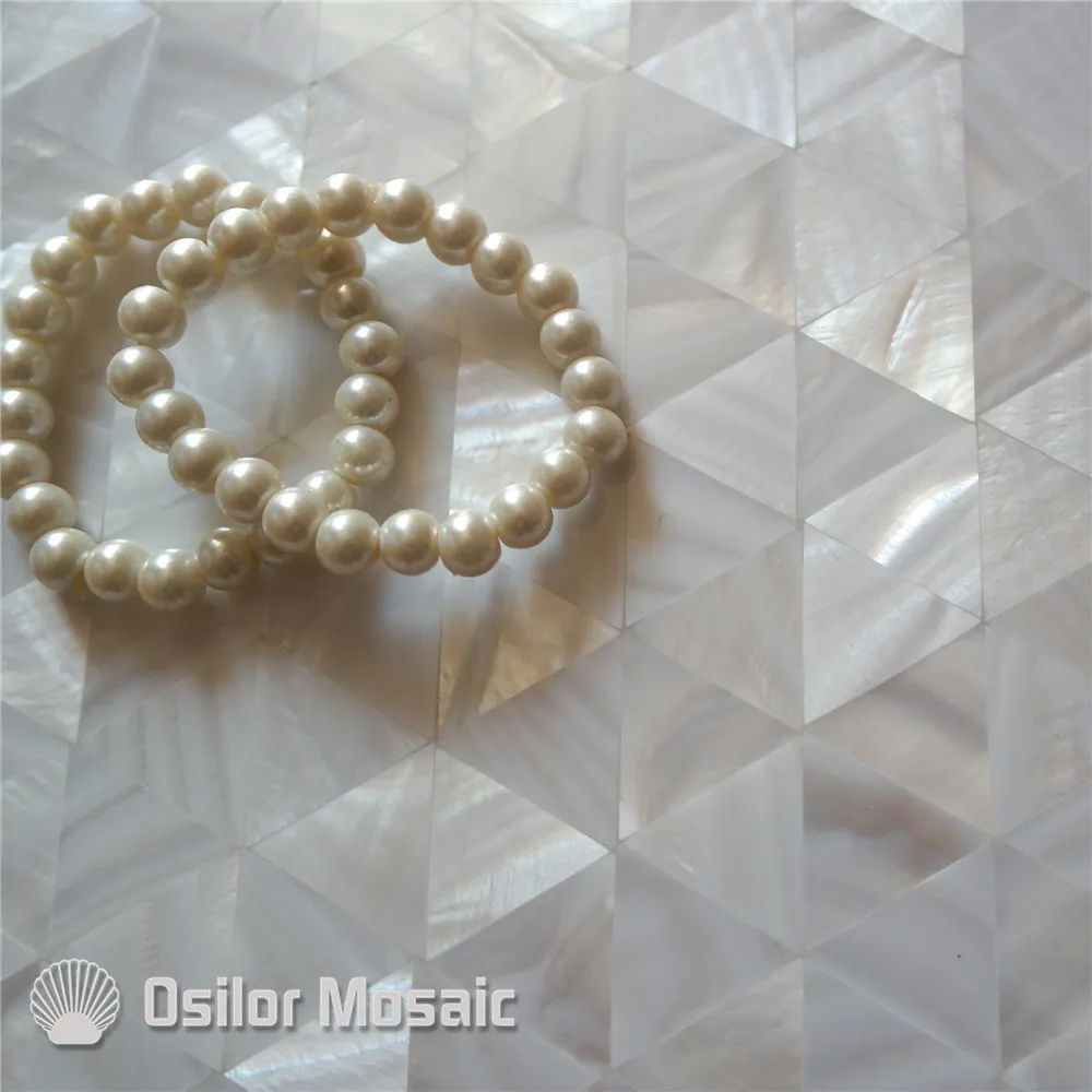 White color triangle pattern 100% Chinese freshwater shell mother of pearl tile for interior house decoration wall tile
White color triangle pattern 100% Chinese freshwater shell mother of pearl tile for interior house decoration wall tile