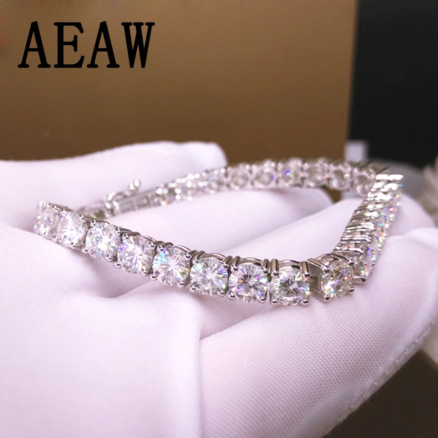 Trendy Style Solid 14K 585 Yellow White Gold 0.2ct 9.7ctw 3.5mm DF Color Moissanite Diamond Bracelet For Women Test Positive
Trendy Style Solid 14K 585 Yellow White Gold 0.2ct 9.7ctw 3.5mm DF Color Moissanite Diamond Bracelet For Women Test Positive