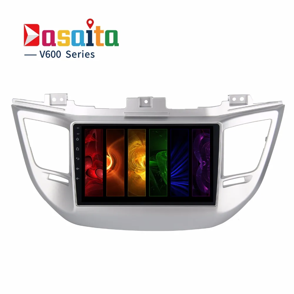 Dasaita 9 "Android 6.0 автомобиль GPS плеер для Hyundai Tucson IX35 2016-2017 с Octa core 2 ГБ ram Авто Радио