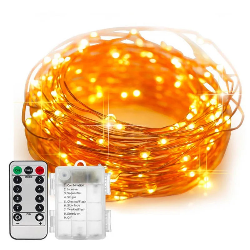 Waterproof Remote Control 8 Mode String Lights For Wedding LED Light String Holiday Christmas Fairy Garland Tree Home Decor
Waterproof Remote Control 8 Mode String Lights For Wedding LED Light String Holiday Christmas Fairy Garland Tree Home Decor