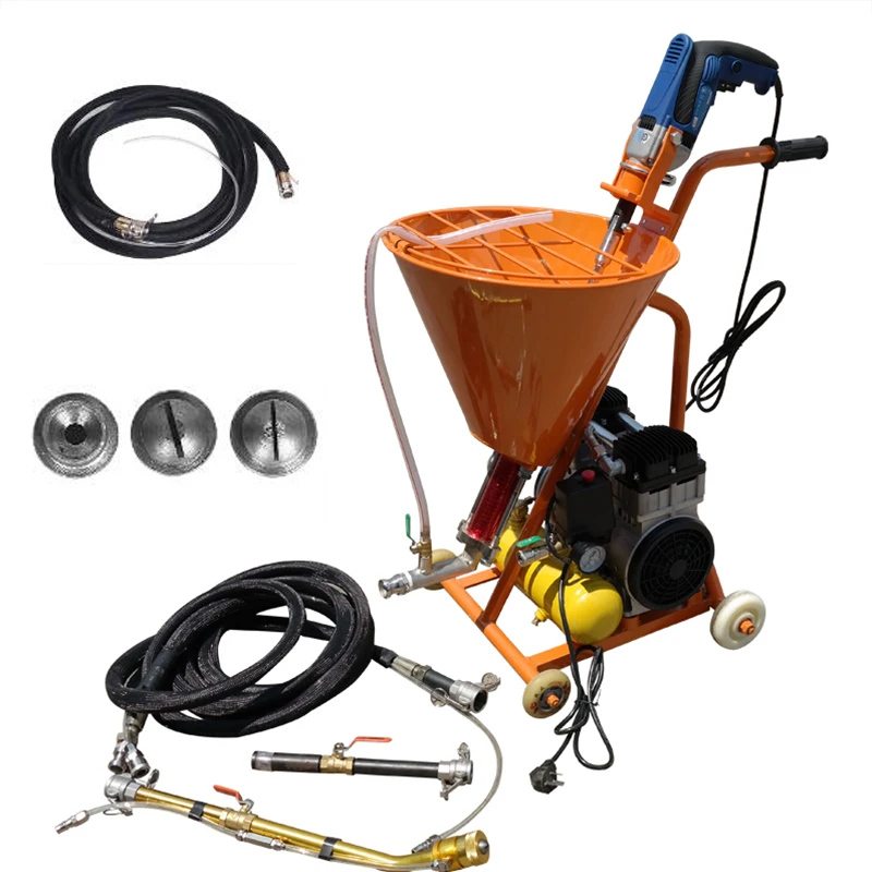 Electric high pressure spraying machine Grouting machine grouter Cement waterproof Mending leakage Paint plaster putty sprayer
Electric high pressure spraying machine Grouting machine grouter Cement waterproof Mending leakage Paint plaster putty sprayer