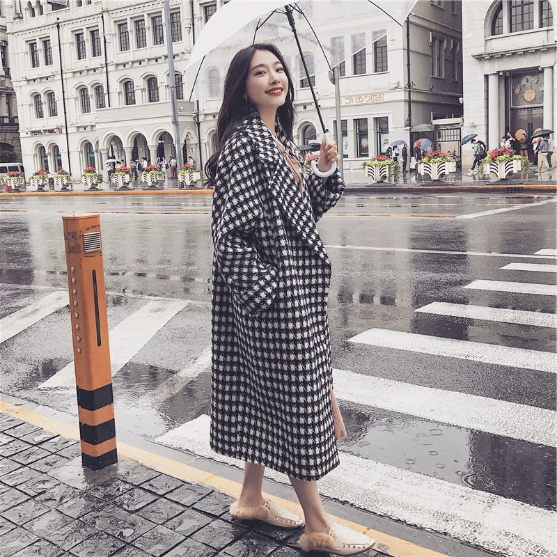 Autumn Winter Long Woman'S Coat Korean Style Oversized Casaco Feminino 2019 Fashion Black White Plain Wool Coat Lapel Collar Xl
Autumn Winter Long Woman'S Coat Korean Style Oversized Casaco Feminino 2019 Fashion Black White Plain Wool Coat Lapel Collar Xl