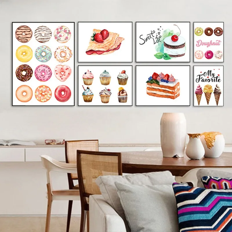 Colorful Delicious Ice Cream Cakes Canvas Painting Posters And Prints Wall Pictures For Living Room Kitchen Wall Art Home Decor
Colorful Delicious Ice Cream Cakes Canvas Painting Posters And Prints Wall Pictures For Living Room Kitchen Wall Art Home Decor