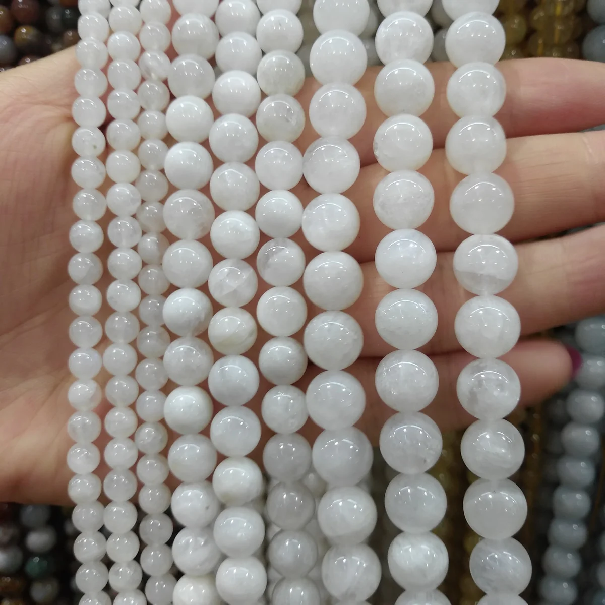 Wholesale Natural Stone Beads Frost White Jades Beads DIY Hand Made Fine Jewelry Accessory GEM Stone Beads
Wholesale Natural Stone Beads Frost White Jades Beads DIY Hand Made Fine Jewelry Accessory GEM Stone Beads