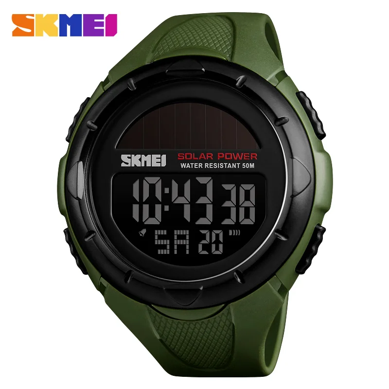 Fashion Solar Sports Watches Men Waterproof SKMEI Brand Digital Military Watch Solar Power Mens Wristwatches Relogio Masculino
Fashion Solar Sports Watches Men Waterproof SKMEI Brand Digital Military Watch Solar Power Mens Wristwatches Relogio Masculino
