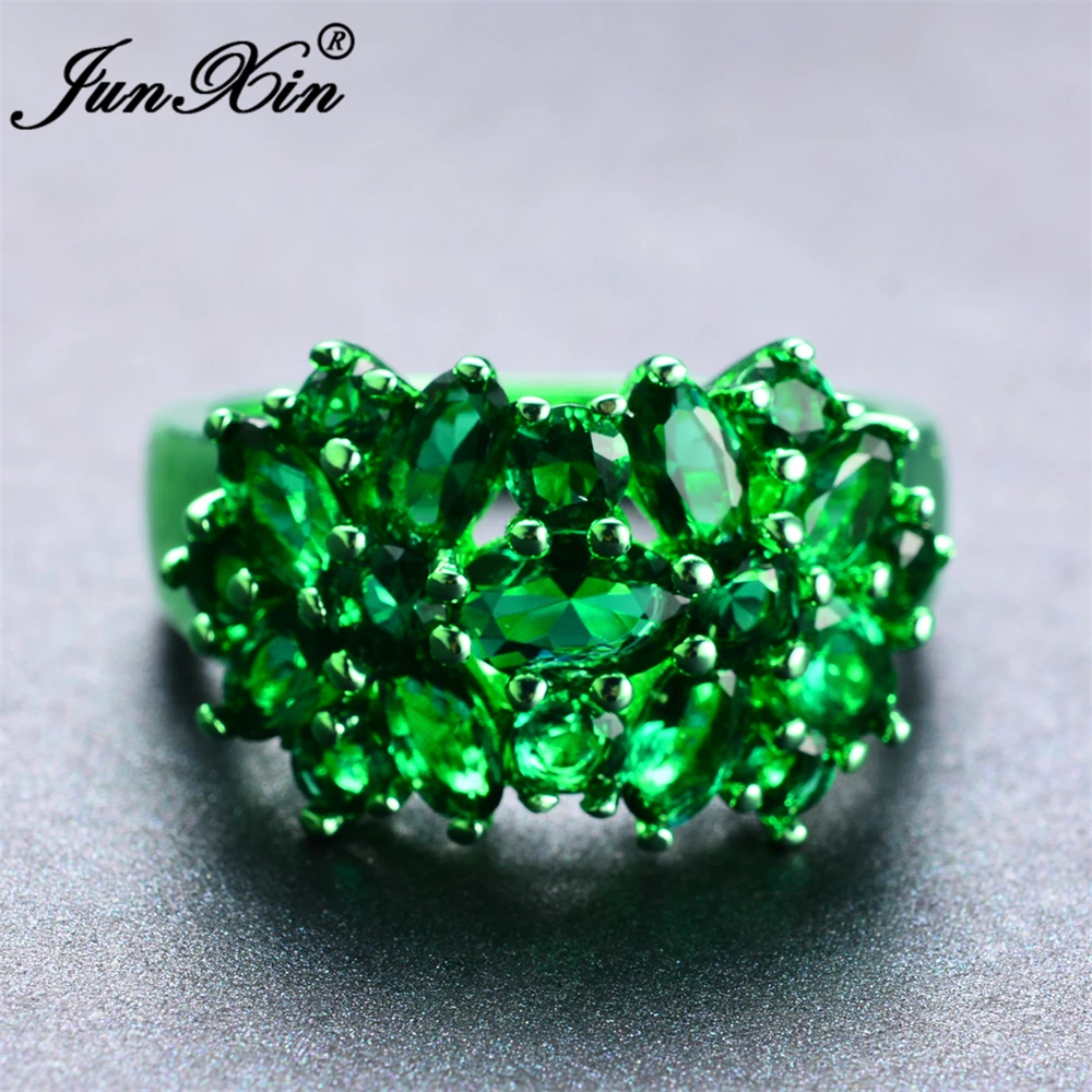 JUNXIN Brand Female Zircon Ring High Quality Fashion Green Gold Filled Jewelry Vintage Wedding Rings For Women Unique Ring
JUNXIN Brand Female Zircon Ring High Quality Fashion Green Gold Filled Jewelry Vintage Wedding Rings For Women Unique Ring