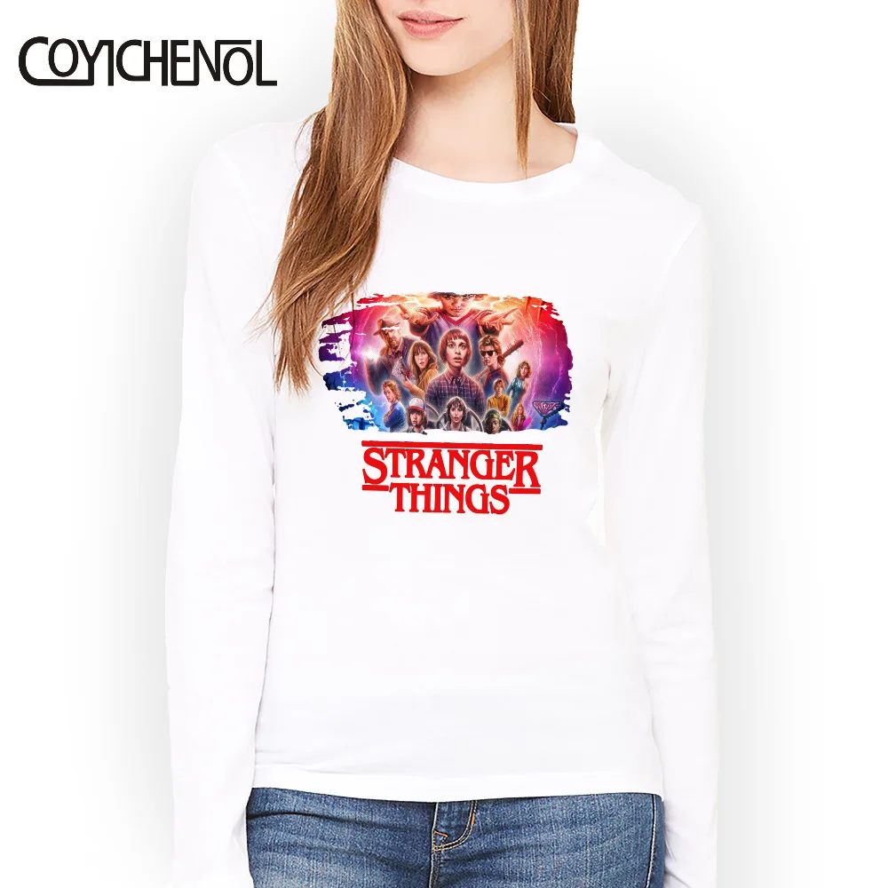 2019 Fashion Stranger Things theme printed o-neck tops Modal Spring and autumn Women long Sleeve slim t-shirt COYICHENOL
2019 Fashion Stranger Things theme printed o-neck tops Modal Spring and autumn Women long Sleeve slim t-shirt COYICHENOL
