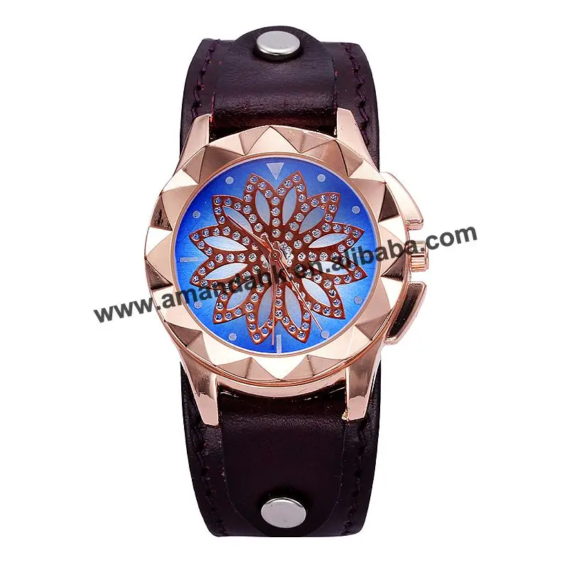 wholesale flower shape lady leather watch for women gold case rhinestone watch quartz women casual geneva style wristwatch
wholesale flower shape lady leather watch for women gold case rhinestone watch quartz women casual geneva style wristwatch