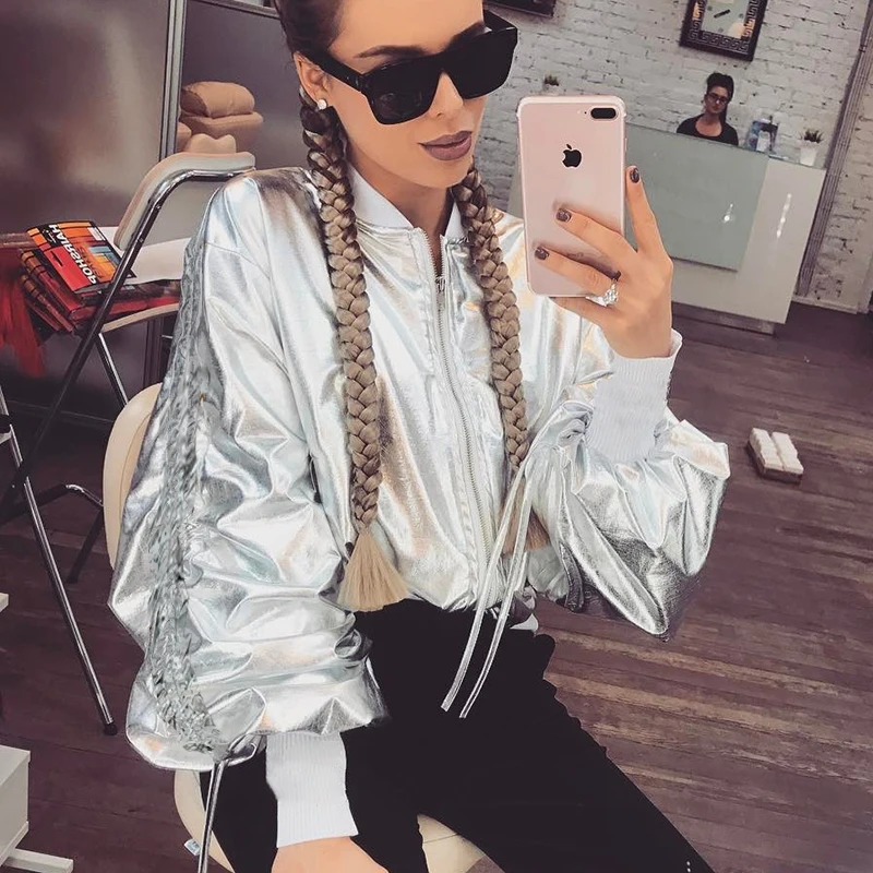 2020 Bomber Jacket Slim Full Solid Feminina Inverno Promotion Polyester Casaco New Street Trend Casual Zipper Cardigan Female
2020 Bomber Jacket Slim Full Solid Feminina Inverno Promotion Polyester Casaco New Street Trend Casual Zipper Cardigan Female