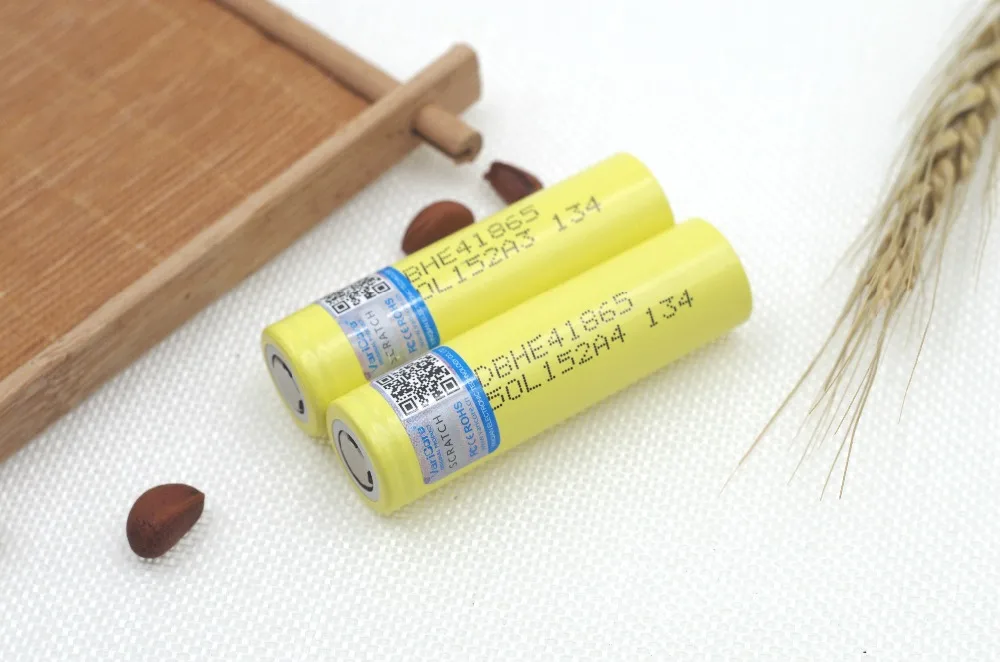 2 pcs. New he4 18650 Li-ion battery 3.7 V 2500 mAh can hold electronic special 20A 30A discharge | Электроника