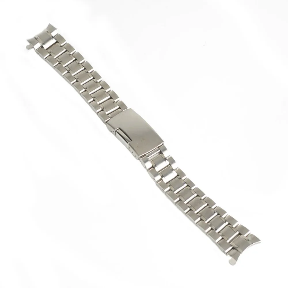 Фото 18 мм 20 22 24 ремешок из нержавеющей стали Серебряные наручные часы - купить
