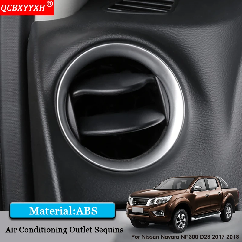 QCBXYYXH Car Styling ABS Air Conditioning Outlet Sequins Internal Stickers Car Accessories For Nissan Navara NP300 D23 2017 2018
QCBXYYXH Car Styling ABS Air Conditioning Outlet Sequins Internal Stickers Car Accessories For Nissan Navara NP300 D23 2017 2018