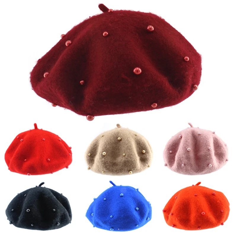 Baby Girl Hat with Pearls Fashion Wool Candy Color Beret Hats for Girls 3-8 Years Spring Autumn Winter Children Kids Beret Cap
Baby Girl Hat with Pearls Fashion Wool Candy Color Beret Hats for Girls 3-8 Years Spring Autumn Winter Children Kids Beret Cap