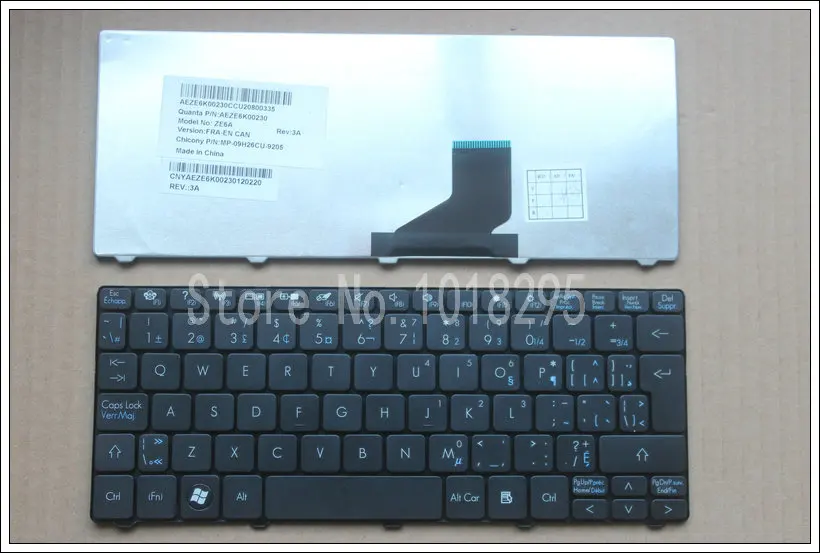 

NEW Fr.Canadian laptop Keyboard for Gateway Mini LT21 LT2100 LT32 LT320 Packard Bell Dot SE SE2 S-E3 ZE6 ZH9 9Z.N3K82.R1D