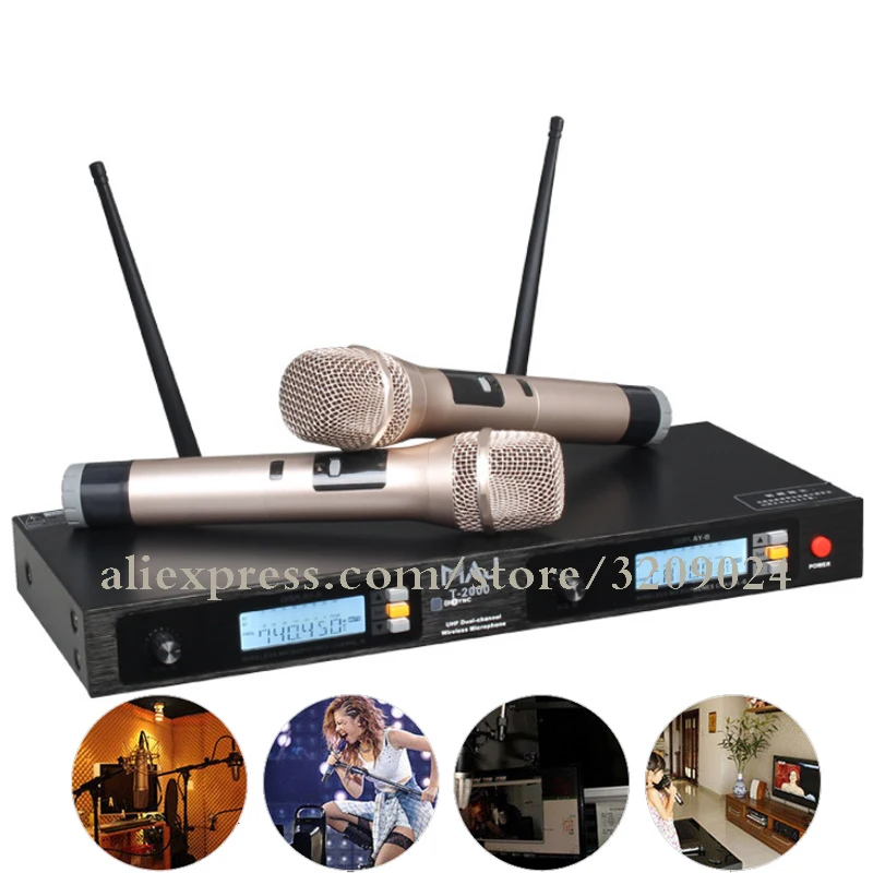 Wireless Infrared FM Microphone Family KTV Karaoke Audio & Video 2 Wireless Microphone System
Wireless Infrared FM Microphone Family KTV Karaoke Audio & Video 2 Wireless Microphone System