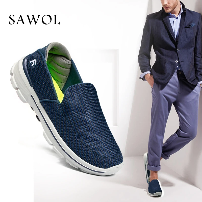 Sawol/брендовая мужская повседневная обувь Мужская лоферы Мужские дышащие
