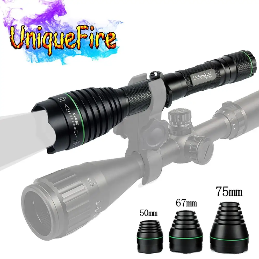 UniqueFire 1508 IR 850nm T38 светодиодный направленный фонарик + T50/T67/75 головок часть комплект набор фонариков для ночной охоты с подсветкой
UniqueFire 1508 IR 850nm T38 светодиодный направленный фонарик + T50/T67/75 головок часть комплект набор фонариков для ночной охоты с подсветкой