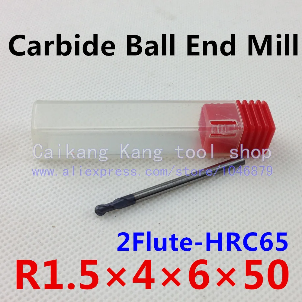 New 2 Flute Head: 3mm Tungsten steel cutter Carbide Ball End Mills CNC milling Highest cutting hardness: 65HRC R1.5*4*6*50mm
New 2 Flute Head: 3mm Tungsten steel cutter Carbide Ball End Mills CNC milling Highest cutting hardness: 65HRC R1.5*4*6*50mm